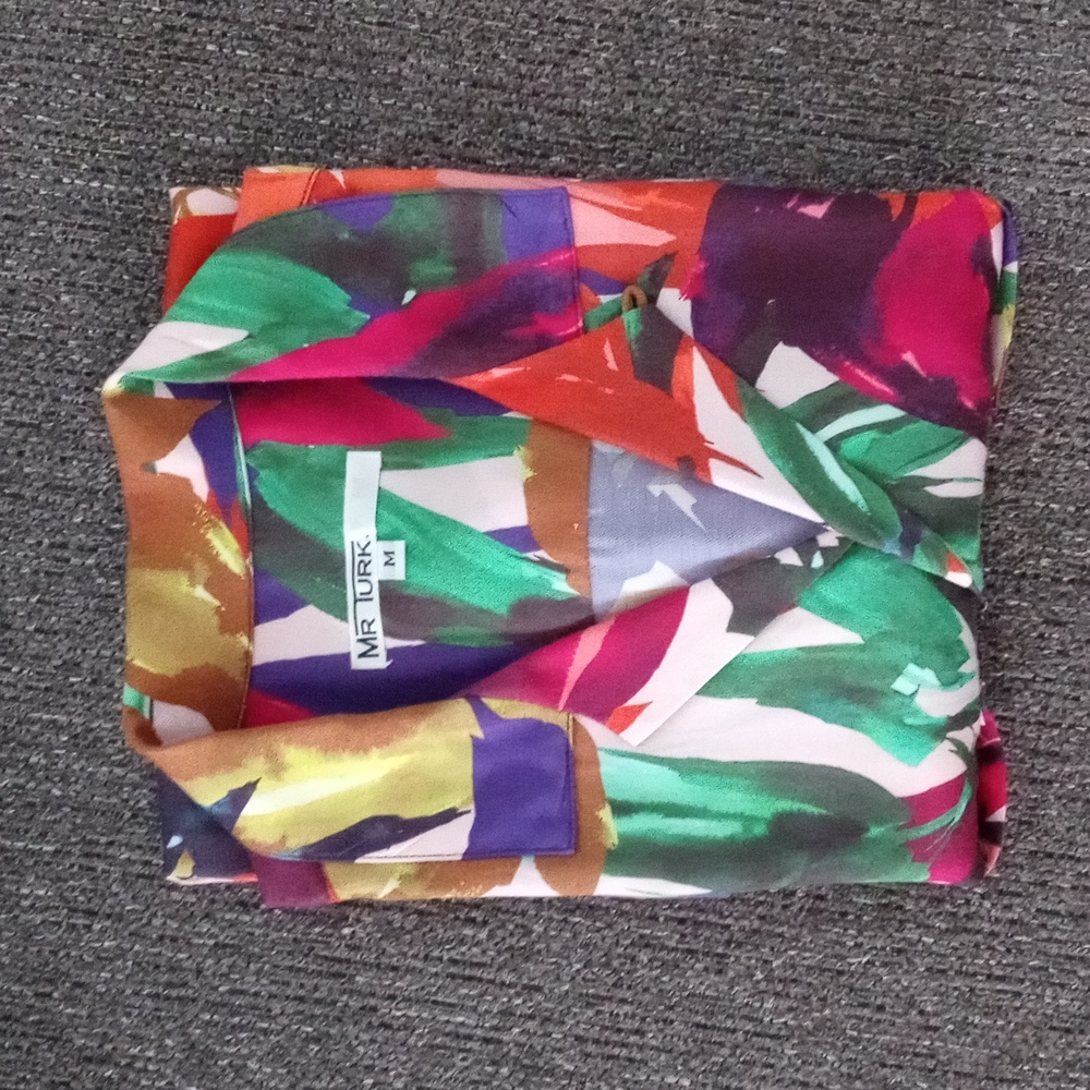 🦜Mr. Turk🦜 - Multicolor Abstract Print S/S Button Down Shirt - Picture 14 of 14